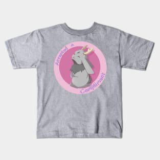 Accepted a Compliment (Pink) Kids T-Shirt